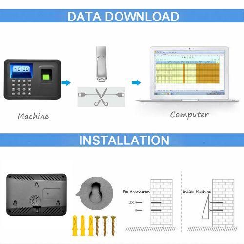 2.4'' TFT LCD Display Biometric USB Fingerprint Attendance