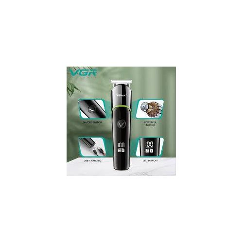 Genetic  Professional Rechargeable Turbo function Cordless Beard/Hair Trimmer Kit with Guide Comb Black
