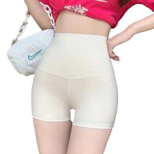Three Shark Safety Pants, Waist Cinching And Hip Lifting, Anti Glare Shorts, Ice Silk Leggings,