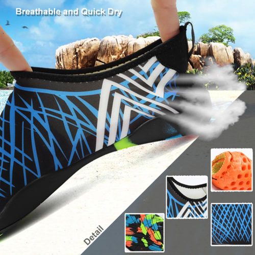 Men Women Water Shoes Sports Quick Dry Barefoot for Swim Diving Surfing Aqua Pool Beach Walking Yoga Exercise Shoes NO5116