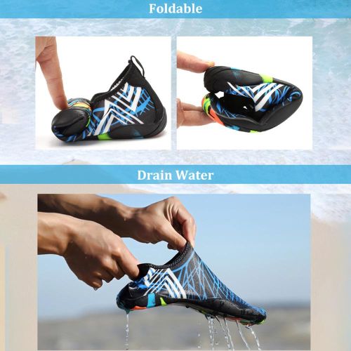 Men Women Water Shoes Sports Quick Dry Barefoot for Swim Diving Surfing Aqua Pool Beach Walking Yoga Exercise Shoes NO5116