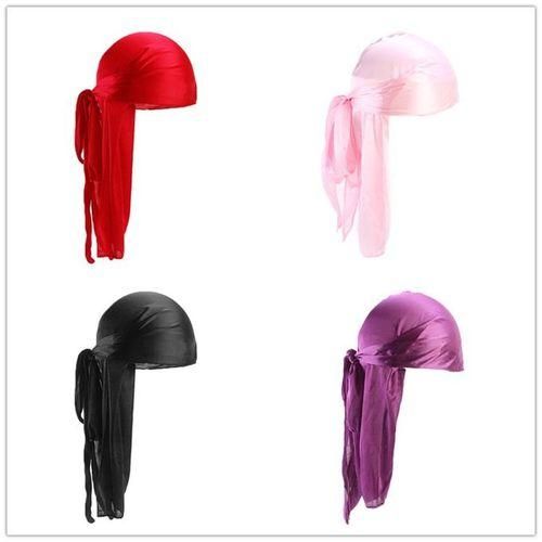 OR Men Women Silk Satin Breathable Silky Durag 360 Wave Cool Bandana Hat Turban