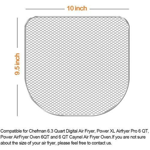 Dehydrator Rack for Air Fryer Oven,6 Quart Air Fryer Accessories,Dehydrated Fruit and Meat,Air Rack,Dehydration Tray 3Pc