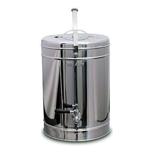 Stainless Steel Hot Or Cold Tea Urn Or Kettle Flask Can-Silver