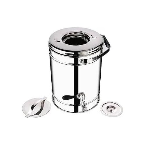Stainless Steel Hot Or Cold Tea Urn Or Kettle Flask Can-Silver