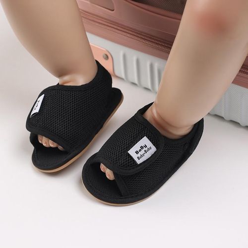 0-18Months Summer Baby Mesh Sandals Newborn Soft Rubber Sole Anti Slip Walking Shoes