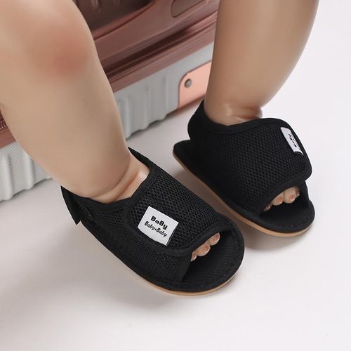 0-18Months Summer Baby Mesh Sandals Newborn Soft Rubber Sole Anti Slip Walking Shoes