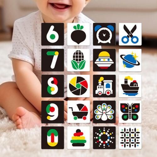 Baby Contrast Cards Development For Black And Multicolor NO5116
