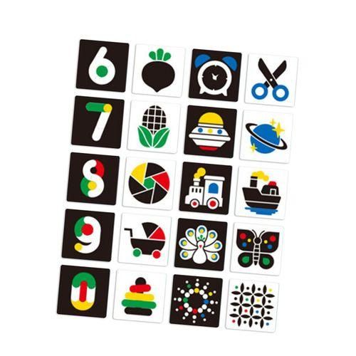 Baby Contrast Cards Development For Black And Multicolor NO5116