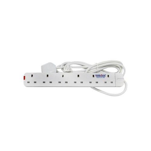 Original Single Coil Hotplate, 2L Electric Kettle, & 6 Way Extension Cable - White, Silver