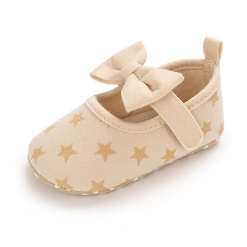 Spring and Autumn Girl Princess Shoes for Infants and Young Children Aged 0-1 with Soft Sole Front Foot Protection Flat Bottom Cloth Shoes
