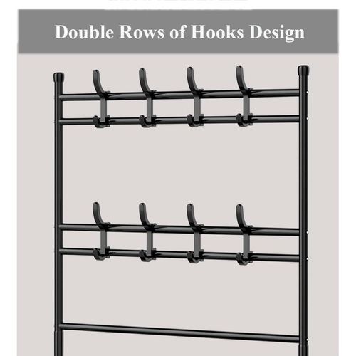 Multi-Functional Floor Hanging Coat Rack Shoes and Hat Rack, Multi-Layer Integrated Storage Rack, Home Dormitory Doorway