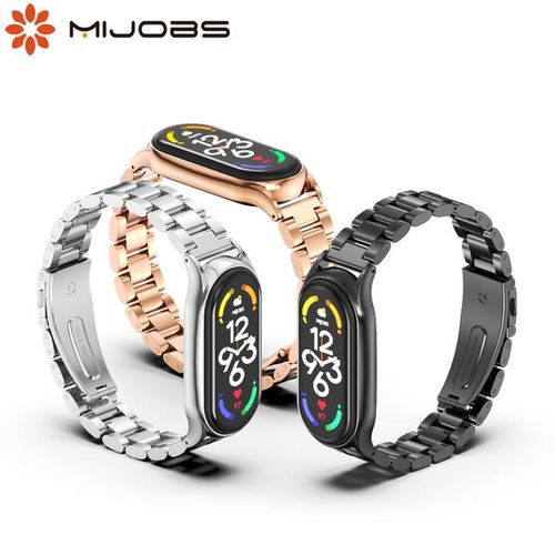 Mi Band 7 Strap Miband 6 5 4 3 Metal Wristbands For Mi Band 6 Bracelet Stainless Steel Mi Band 8 Accessories