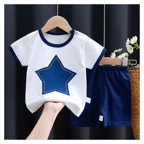 Kid Clothes Set T-Shirt Shorts Cotton Tracksuit Clothes Set
