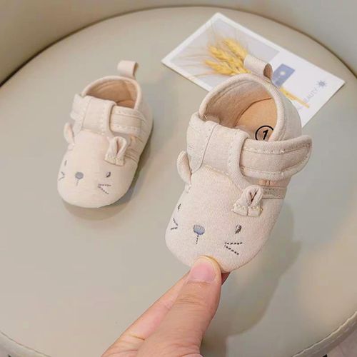 Spring And Autumn Baby Boys And Girls Walking Shoes 0-1 Year Old Soft Sole Cotton Cartoon Anti Slip Lightweight Sneakers Shoes