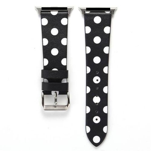 Polka Dots Printed Faux Watchband For Watch 44mm 40mm 38mm 42mm Watch Strap Bracelet For Iwatch Series 6 5 4 3 2 1