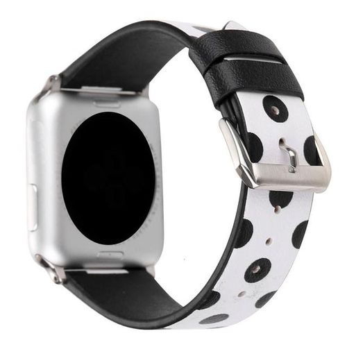 Polka Dots Printed Faux Watchband For Watch 44mm 40mm 38mm 42mm Watch Strap Bracelet For Iwatch Series 6 5 4 3 2 1