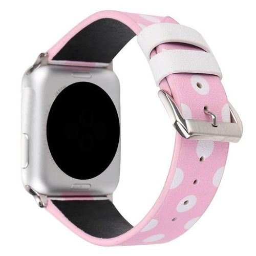 Polka Dots Printed Faux Watchband For Watch 44mm 40mm 38mm 42mm Watch Strap Bracelet For Iwatch Series 6 5 4 3 2 1