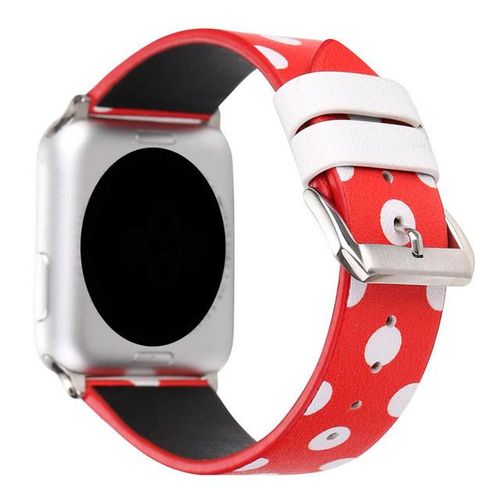 Polka Dots Printed Faux Watchband For Watch 44mm 40mm 38mm 42mm Watch Strap Bracelet For Iwatch Series 6 5 4 3 2 1