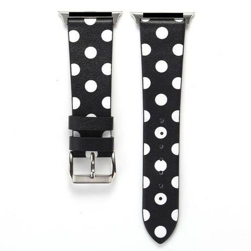 Polka Dots Printed Faux Watchband For Watch 44mm 40mm 38mm 42mm Watch Strap Bracelet For Iwatch Series 6 5 4 3 2 1