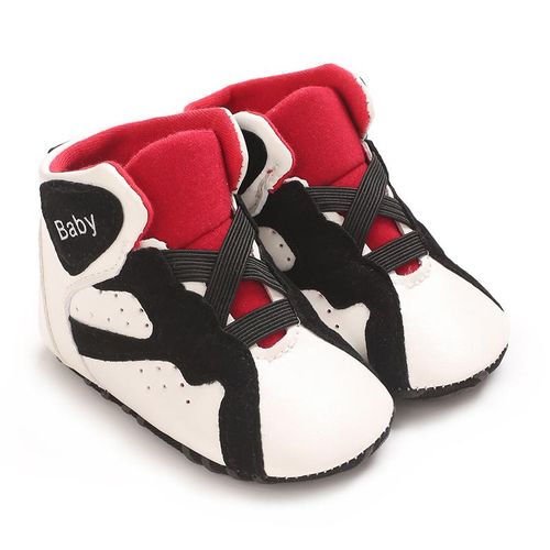Spring And Autumn 0-1 Year Old Baby Shoes Basketball Shoes Soft Soled Anti Slip Wear Resistant Sports Sneakers