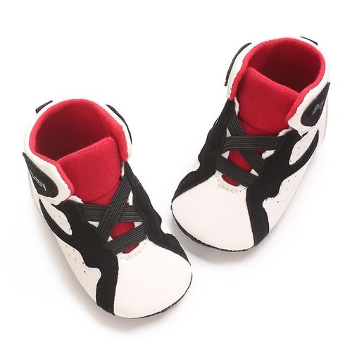 Spring And Autumn 0-1 Year Old Baby Shoes Basketball Shoes Soft Soled Anti Slip Wear Resistant Sports Sneakers