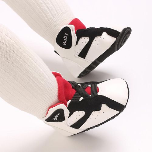 Spring And Autumn 0-1 Year Old Baby Shoes Basketball Shoes Soft Soled Anti Slip Wear Resistant Sports Sneakers