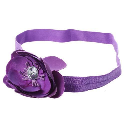 Infant Girl Baby Toddler Flower Headband purple