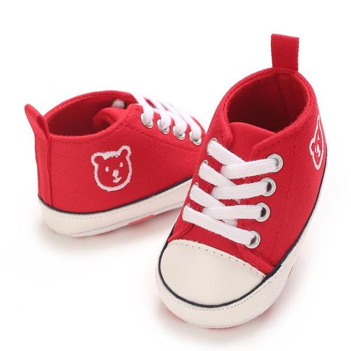 Baby Canvas Cartoon Casual Shoes Newborn Soft Soled Comfortable Walking Shoes