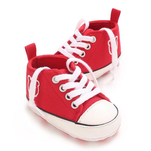 Baby Canvas Cartoon Casual Shoes Newborn Soft Soled Comfortable Walking Shoes
