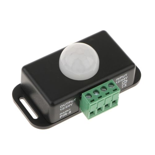 DC12-24V 8A Occupancy Motion Sensor Switch Human Body Infrared Black