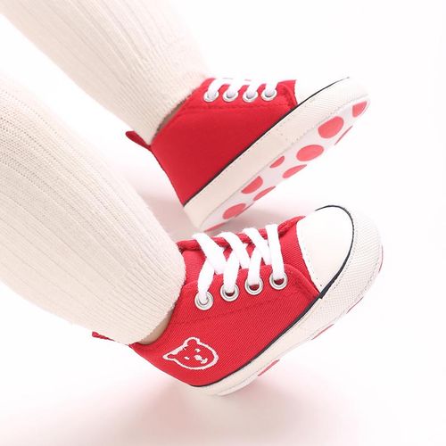 Baby Canvas Cartoon Casual Shoes Newborn Soft Soled Comfortable Walking Shoes