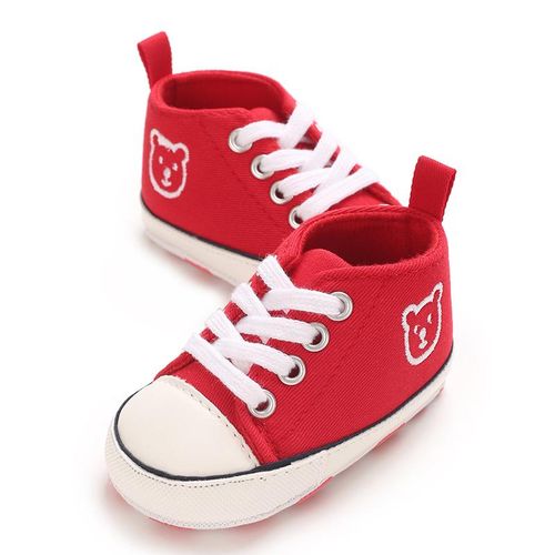 Baby Canvas Cartoon Casual Shoes Newborn Soft Soled Comfortable Walking Shoes