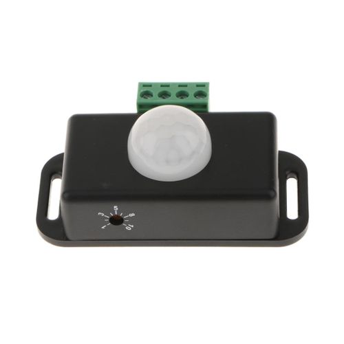 DC12-24V 8A Occupancy Motion Sensor Switch Human Body Infrared Black