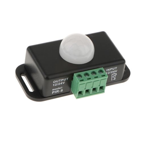 DC12-24V 8A Occupancy Motion Sensor Switch Human Body Infrared Black