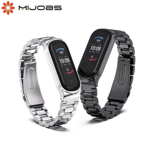 Strap For Band 5 Wrist Band For Mi Band 6 5 4 3 Metal Bracelet Band Strap For Miband 5 4 Correa For 5