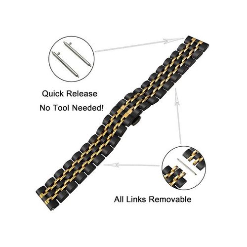 Metal Stainless Steel Watchband For Garmin Venu Sq Music Strap Wrist Band Garmin Vivomove 3 4 Venu 2 Plus Watch Bracelet Belt