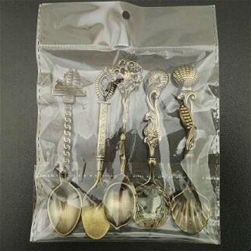 1 Set Stainless Steel Creative Coffee Spoon Soup Spoon Western Style TablewareGold