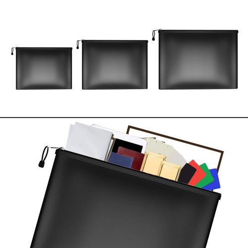 Waterproof Document Pouch Fireproof Safety Storage Small