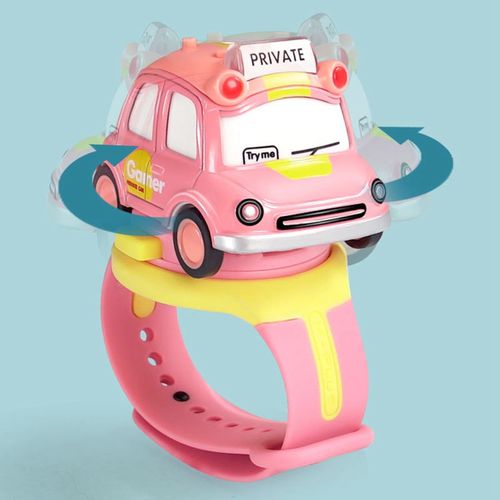 Assemble Car Watch Toy with Press Control for Light Wrist