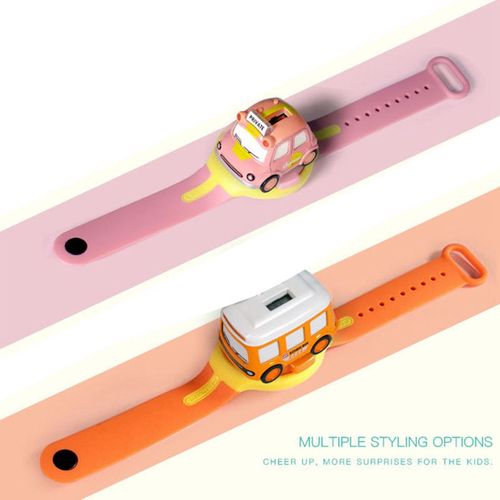 Assemble Car Watch Toy with Press Control for Light Wrist