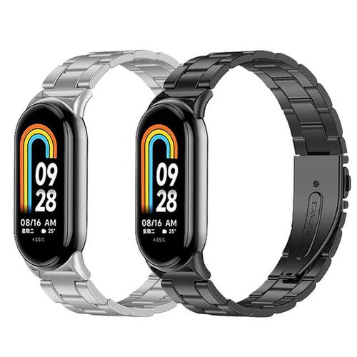 Magnetic Loop Band For Mi Band 8 Smartband Stainless Steel Strap For Miband 8 Wristband For Mi Band 8 Nfc Metal Bracelet