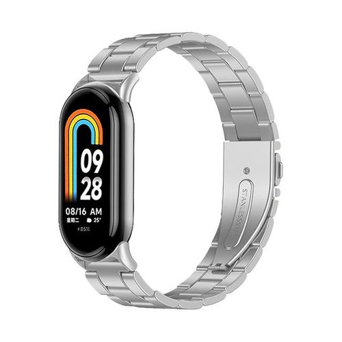 Magnetic Loop Band For Mi Band 8 Smartband Stainless Steel Strap For Miband 8 Wristband For Mi Band 8 Nfc Metal Bracelet