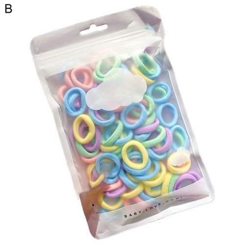 1 Bag Elastic Hair Ties Flexible Hair Band Girls B