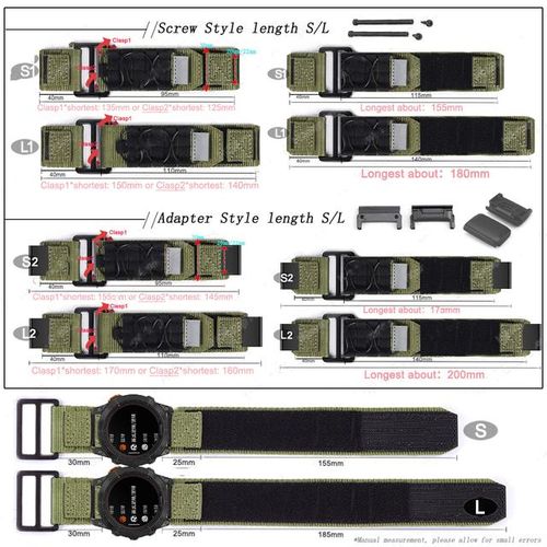 Nylon Hook Loop Strap For Garmin Fenix 7 6x 6s 6 Pro 5x 5 5s 3hr 22mm 26mm Sport Canvas Fabric Watch Band For Garmin Accessories