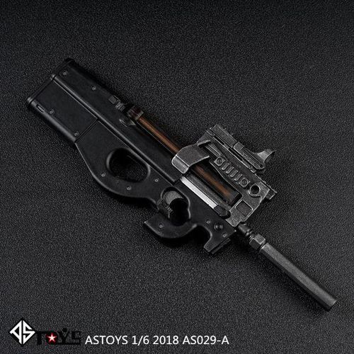 ASTOYS AS029 1/6 Scale P90 Submachine Personal Defense Model Toys For 12" Action Figure Accessories
