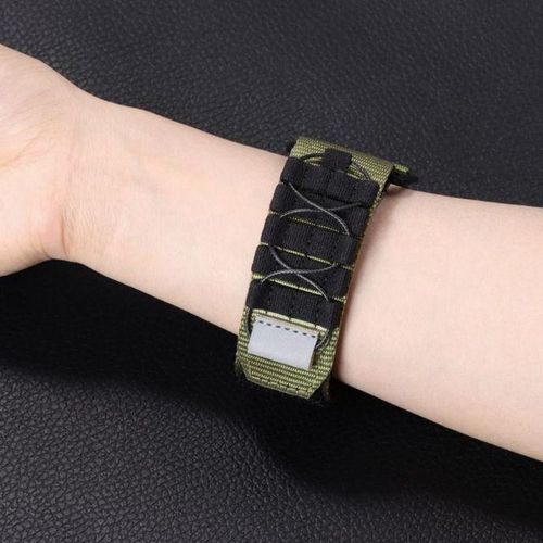 Nylon Hook Loop Strap For Garmin Fenix 7 6x 6s 6 Pro 5x 5 5s 3hr 22mm 26mm Sport Canvas Fabric Watch Band For Garmin Accessories