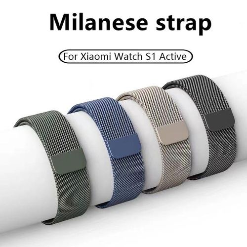 Pulsera De Bucle Magnético Para Reloj Inteligente S1 Pulsera De Metal Activa Para Reloj Inteligente Mi Watch Sport Color 2