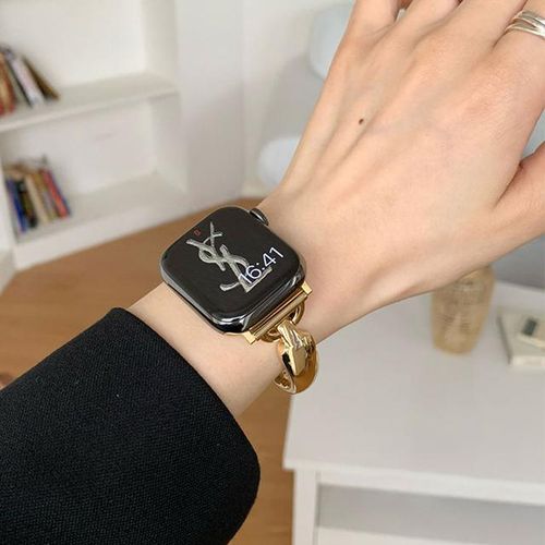 Metal Bracelet Strap For Watch Series 8 7 6 Se 5 4 45mm 44mm 42mm Luxury Bend D Band Iwatch Ultra 49mm 40mm 38mm