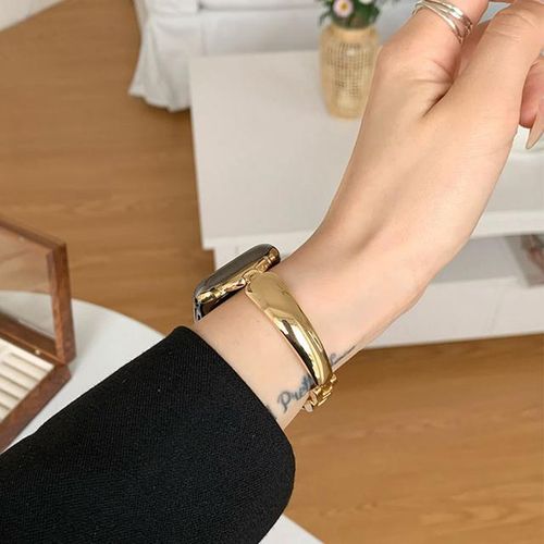 Metal Bracelet Strap For Watch Series 8 7 6 Se 5 4 45mm 44mm 42mm Luxury Bend D Band Iwatch Ultra 49mm 40mm 38mm